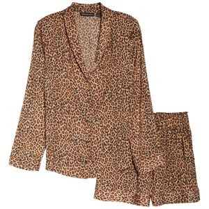 Something Navy Satin Nightshirt Pajamas